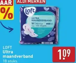 ALDI Loft Ultra maandverband aanbieding
