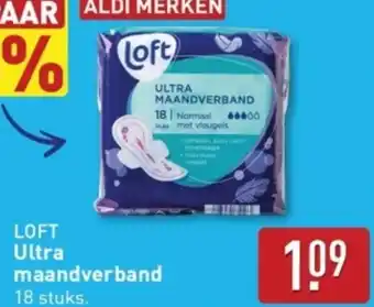 ALDI Loft Ultra maandverband aanbieding
