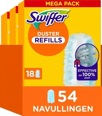 Bol.com Swiffer Duster Navullingen - Plumeau - 3 x 18 = 54 stuks aanbieding