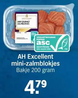 Albert Heijn AH Excellent mini-zalmblokjes aanbieding
