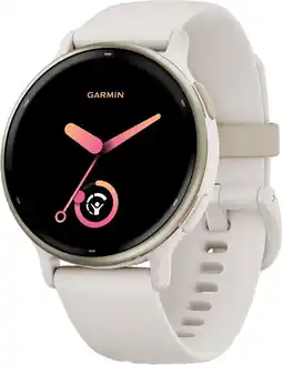 Bol.com Garmin Vivoactive 5 - Sporthorloge - AMOLED-Scherm - Ivory/Cream Gold aanbieding