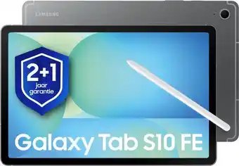 Bol.com Samsung Galaxy Tab S10 FE - WiFi - 128GB - Gray + 1 jaar extra garantie aanbieding