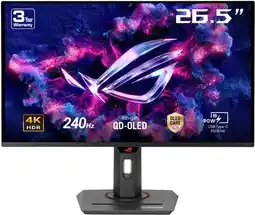 Bol.com ASUS ROG Strix OLED XG27UCDMG - 4K OLED Gaming Monitor - USB-C 90W Power Delivery - 240hz - 27 inch aanbieding