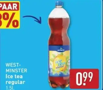 ALDI West- Minster Ice tea regular aanbieding