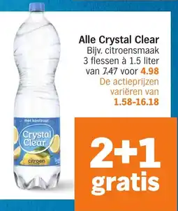 Albert Heijn Alle Crystal Clear aanbieding