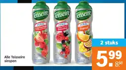 Albert Heijn Alle Teisseire siropen aanbieding