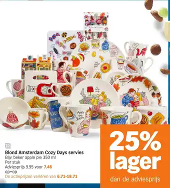 Albert Heijn Blond Amsterdam Cozy Days servies aanbieding