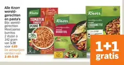 Albert Heijn Alle Knorr wereld gerechten en pasta's aanbieding