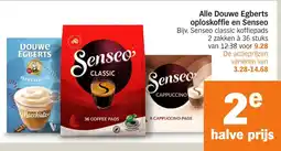 Albert Heijn Alle Douwe Egberts oploskoffie en Senseo aanbieding