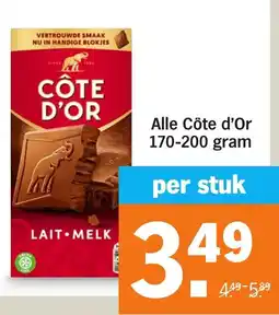 Albert Heijn Alle Côte d'Or aanbieding