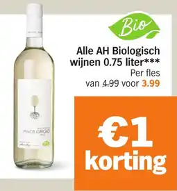 Albert Heijn Alle AH Biologisch wijnen aanbieding