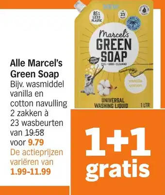 Albert Heijn Alle Marcel's Green Soap aanbieding