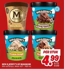 Dekamarkt Ben & jerry's of magnum aanbieding