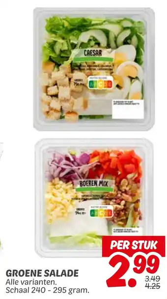 Dekamarkt Groene salade aanbieding