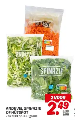 Dekamarkt Andijvie spinazie of hutspot aanbieding