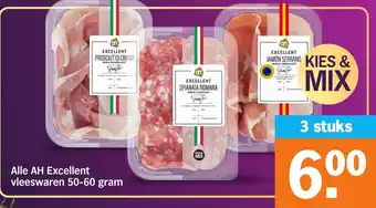 Albert Heijn Alle AH Excellent vleeswaren aanbieding