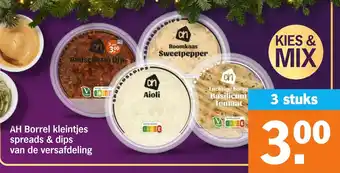 Albert Heijn AH Borrel kleintjes spreads & dips van de versafdeling aanbieding