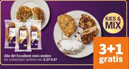 Albert Heijn Alle AH Excellent mini-stollen aanbieding
