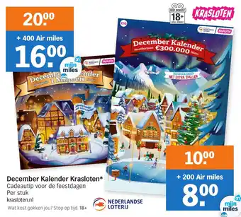 Albert Heijn December Kalender Krasloten aanbieding