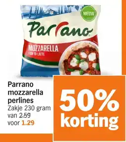 Albert Heijn Parrano mozzarella perlines aanbieding
