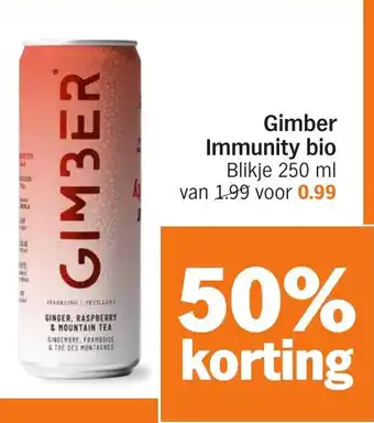 Albert Heijn Gimber immunity bio aanbieding