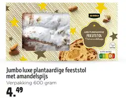 Jumbo Jumbo luxe plantaardige feeststol met amandelspijs aanbieding