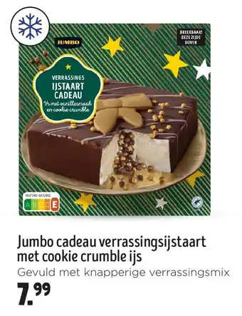 Jumbo Jumbo cadeau verrassingsijstaart met cookie crumble ijs aanbieding