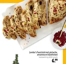 Jumbo Jumbo's feeststol met pistache amarena en hazelnoten aanbieding