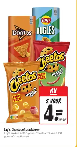 Jumbo Lay's, Cheetos of snackboxen aanbieding