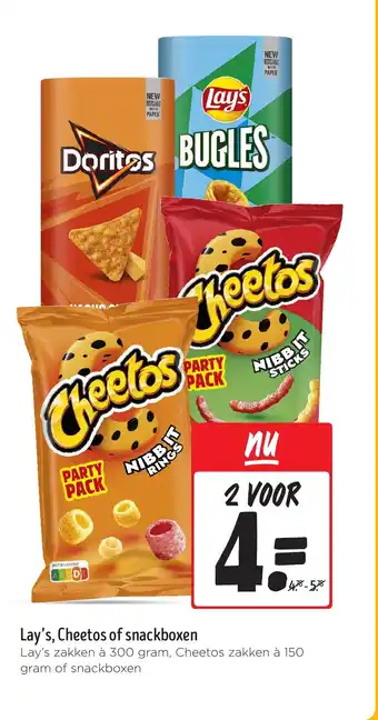 Jumbo Lay's, Cheetos of snackboxen aanbieding