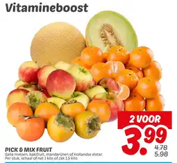 Dekamarkt Pick & mix fruit aanbieding