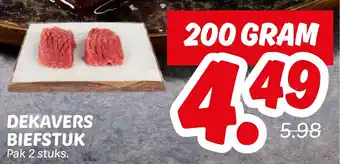 Dekamarkt Dekavers biefstuk aanbieding