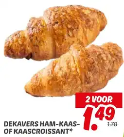 Dekamarkt Dekavers ham kaas of kaascroissant aanbieding
