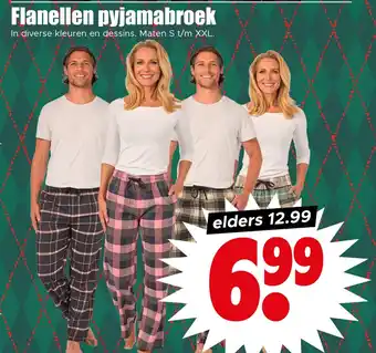 Flanellen pyjamabroek