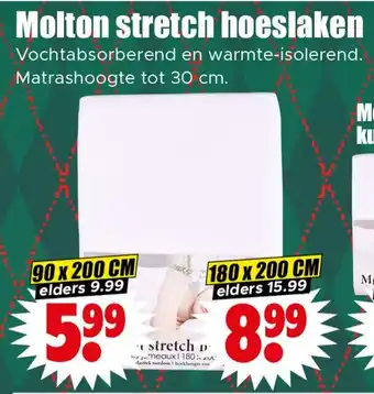 Dirk Molton stretch hoeslaken aanbieding