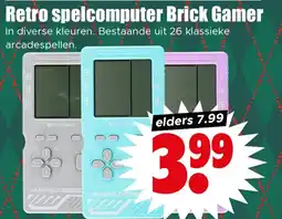 Dirk Retro spelcomputer Brick Gamer aanbieding