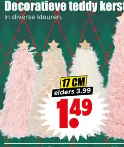 Dirk Decoratieve teddy kerstboom aanbieding