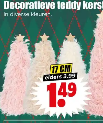 Dirk Decoratieve teddy kerstboom aanbieding