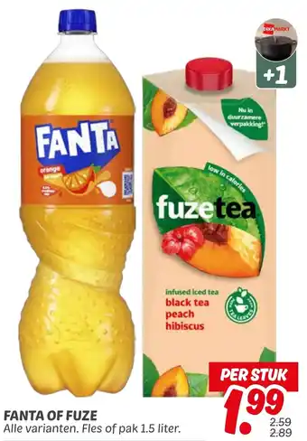 Dekamarkt Fanta of fuze aanbieding