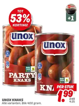 Dekamarkt Unox Knaks aanbieding