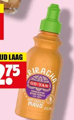 Dirk Go-Tan sriracha mayonaise aanbieding