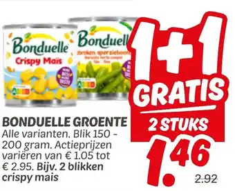 Dekamarkt Bonduelle Groente aanbieding