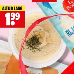 Dirk Bits & Bites hummus naturel aanbieding