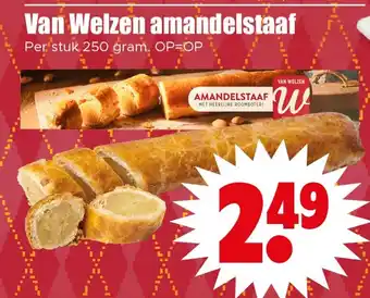 Dirk Van Welzen amandelstaaf aanbieding