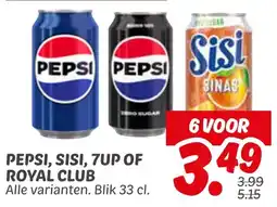 Dekamarkt Pepsi, Sisi, 7up of Royal Club aanbieding