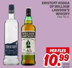 Dekamarkt Eristoff Vodka of William Lawson's Whisky aanbieding