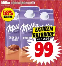 Dirk Milka chocolademelk aanbieding