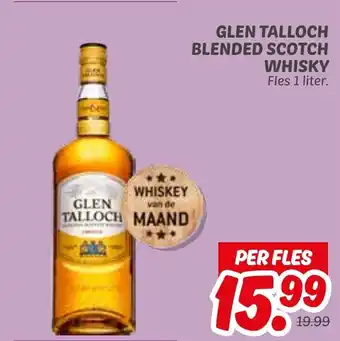 Dekamarkt Glen talloch blended scotch whisky aanbieding