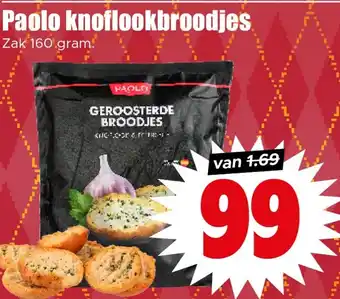 Dirk Paolo knoflookbroodjes aanbieding