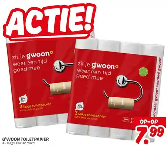 Dekamarkt G'woon Toiletpapier aanbieding